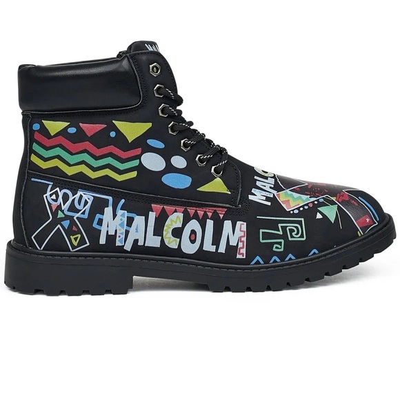 Malcolm X Graffiti Boots - Picture 2 of 5
